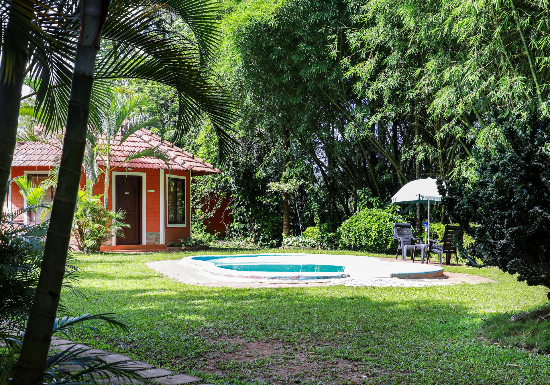 Pool side cottage